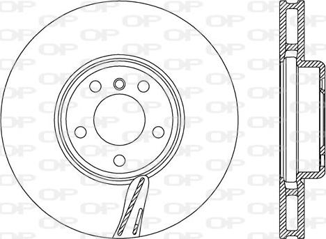 Open Parts BDR2745.20 - Гальмівний диск autocars.com.ua