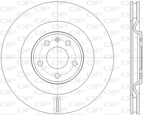 Open Parts BDR2822.20 - Гальмівний диск autocars.com.ua