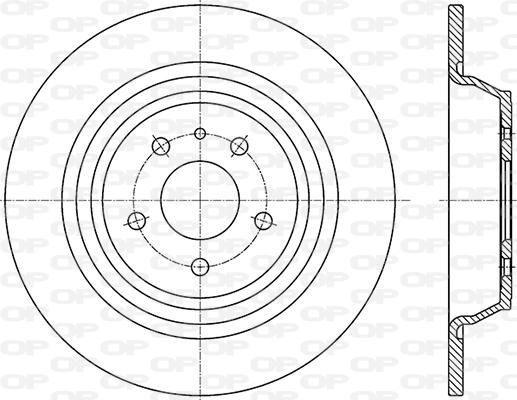 Open Parts BDR2842.10 - Гальмівний диск autocars.com.ua