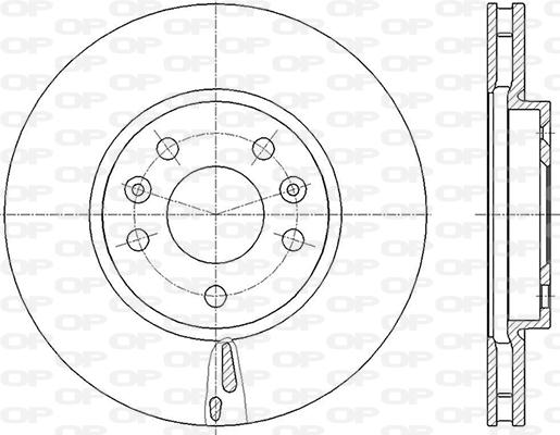 Open Parts BDR2846.20 - Гальмівний диск autocars.com.ua