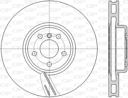 Open Parts BDR2858.20 - Гальмівний диск autocars.com.ua