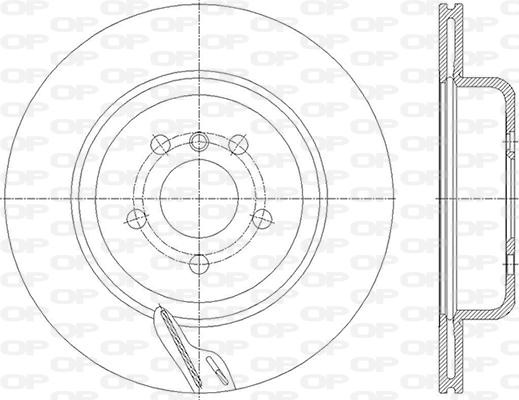 Open Parts BDR2860.20 - Гальмівний диск autocars.com.ua