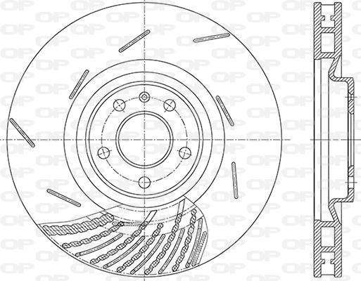 Open Parts BDR2864.20 - Гальмівний диск autocars.com.ua