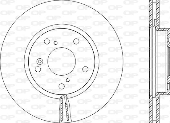 Open Parts BDR2889.20 - Гальмівний диск autocars.com.ua