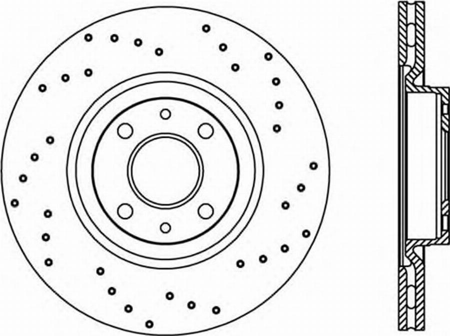 Open Parts BDRS101625 - Гальмівний диск autocars.com.ua