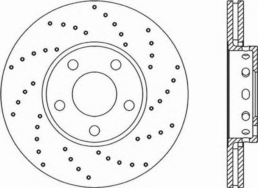 Open Parts BDRS1039.25 - Гальмівний диск autocars.com.ua