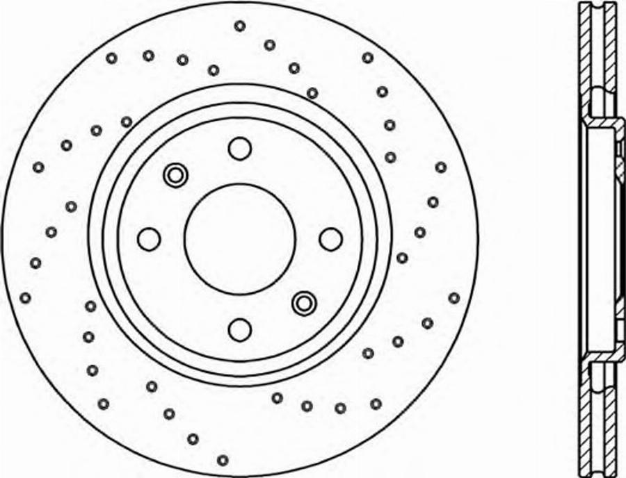 Open Parts BDRS111225 - Гальмівний диск autocars.com.ua