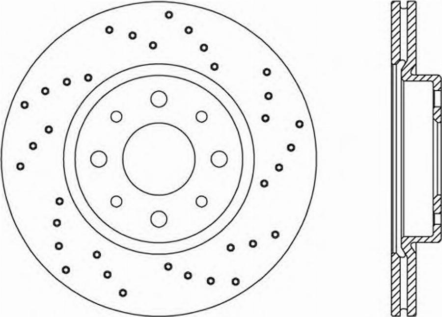 Open Parts BDRS114625 - Гальмівний диск autocars.com.ua