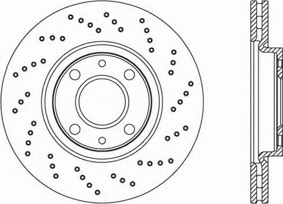 Open Parts BDRS1235.25 - Гальмівний диск autocars.com.ua