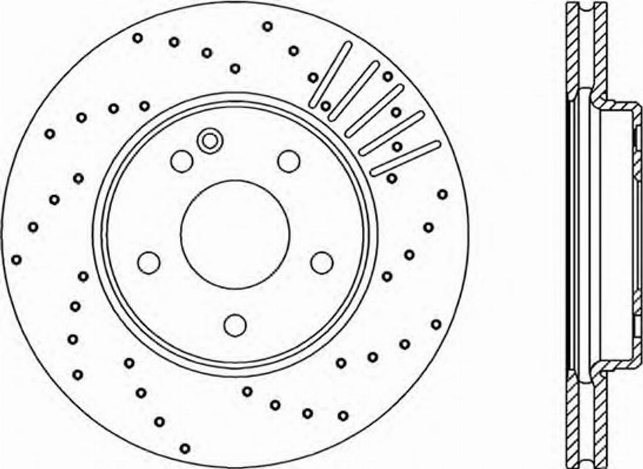 Open Parts BDRS1314.25 - Гальмівний диск autocars.com.ua