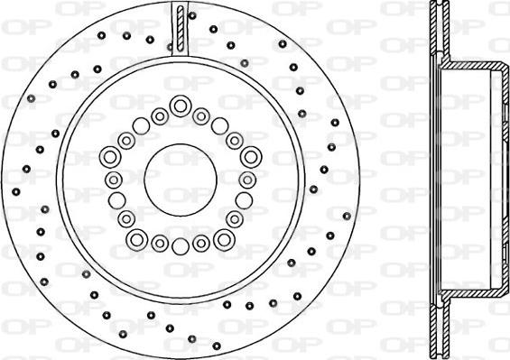 Open Parts BDRS1568.25 - Гальмівний диск autocars.com.ua