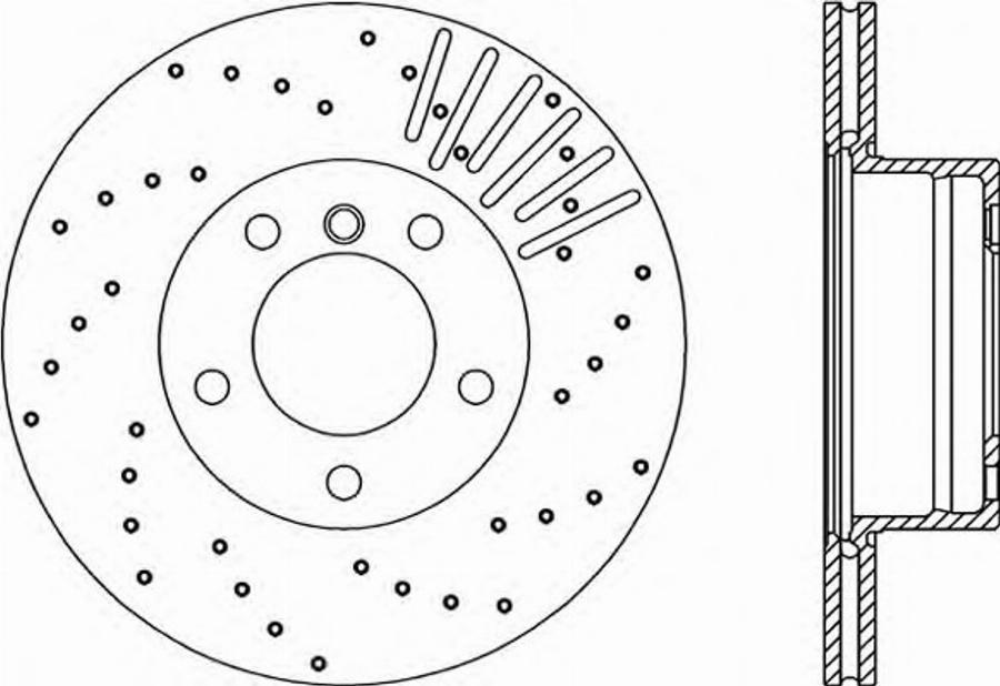 Open Parts BDRS1669.25 - Гальмівний диск autocars.com.ua