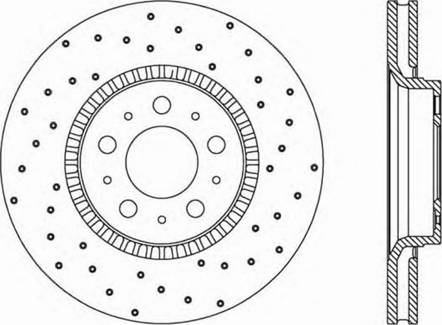 Open Parts BDRS1846.25 - Гальмівний диск autocars.com.ua