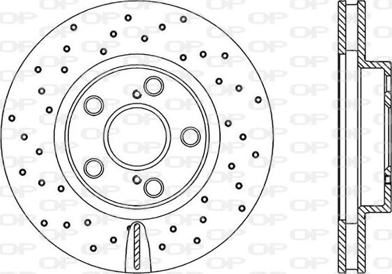 Open Parts BDRS1874.25 - Гальмівний диск autocars.com.ua