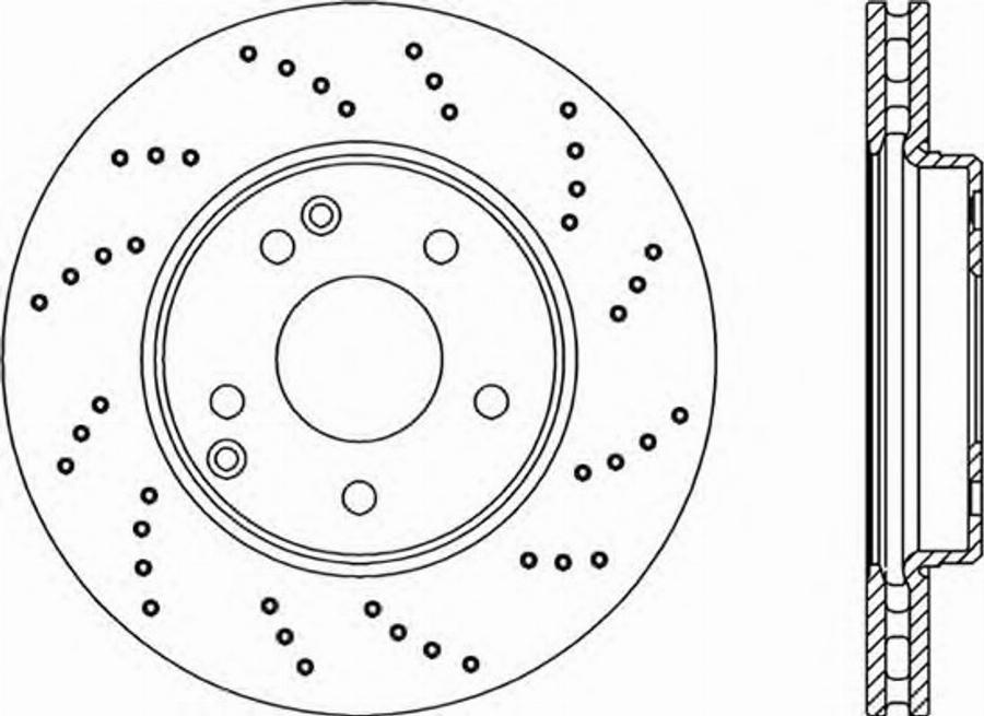 Open Parts BDRS1916.25 - Гальмівний диск autocars.com.ua