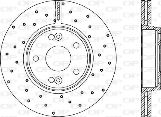 Open Parts BDRS1958.25 - Гальмівний диск autocars.com.ua