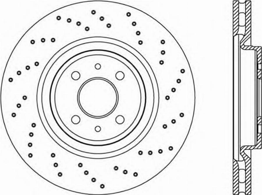 Open Parts BDRS197325 - Гальмівний диск autocars.com.ua