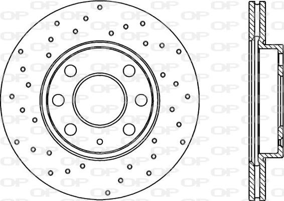 Open Parts BDRS1983.25 - Гальмівний диск autocars.com.ua