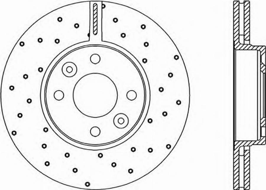 Open Parts BDRS1985.25 - Гальмівний диск autocars.com.ua