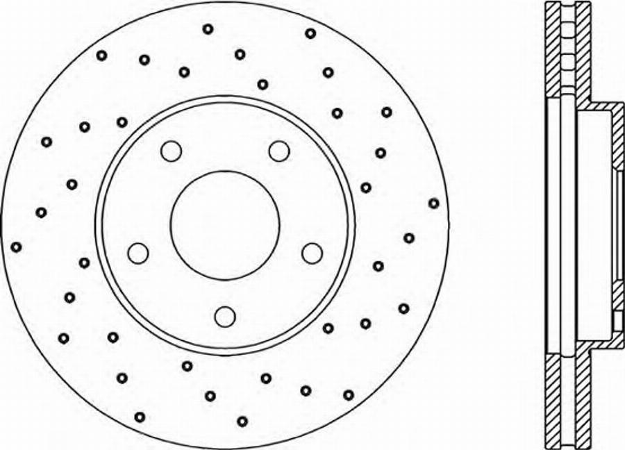 Open Parts BDRS1986.25 - Гальмівний диск autocars.com.ua