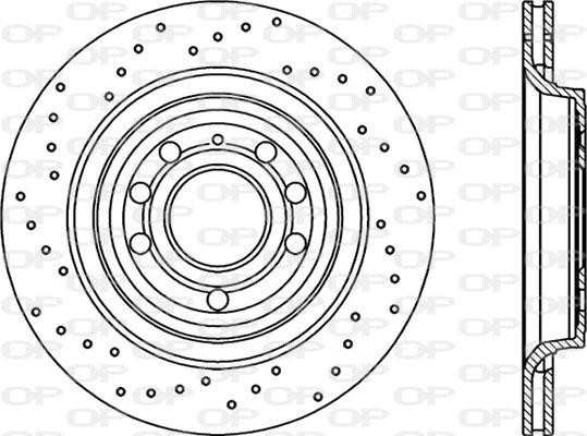 Open Parts BDRS1992.25 - Гальмівний диск autocars.com.ua