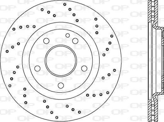 Open Parts BDRS2054.25 - Гальмівний диск autocars.com.ua