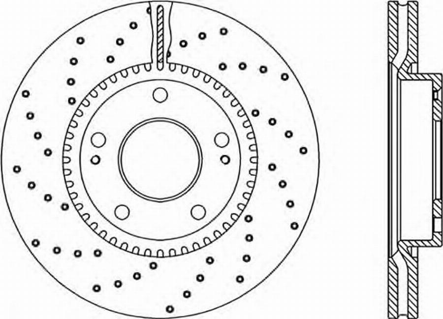 Open Parts BDRS2069.25 - Гальмівний диск autocars.com.ua