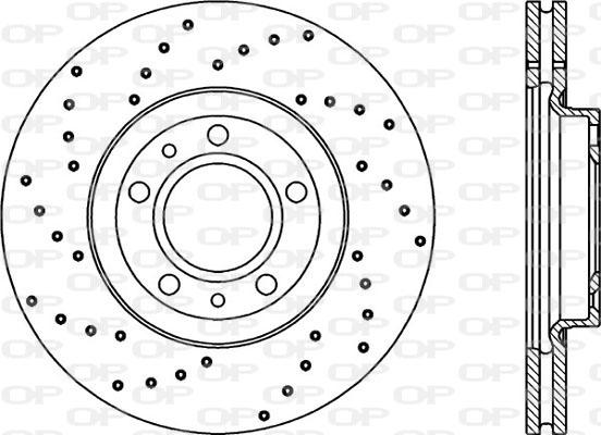 Open Parts BDRS2158.25 - Гальмівний диск autocars.com.ua