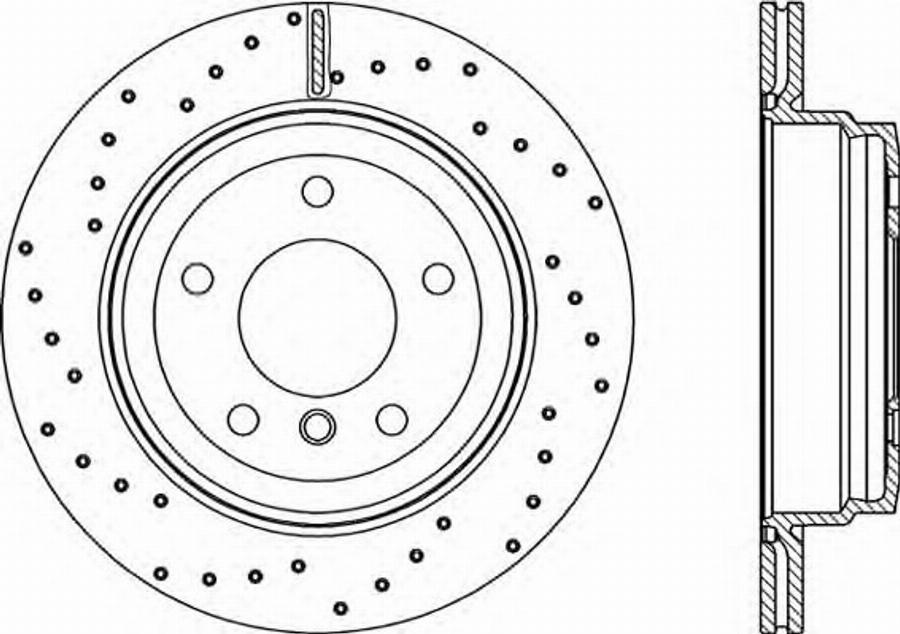 Open Parts BDRS2278.25 - Гальмівний диск autocars.com.ua