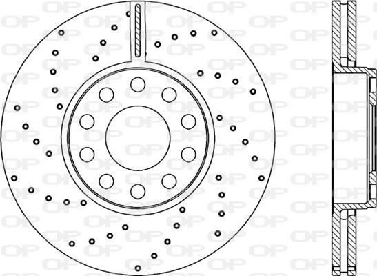 Open Parts BDRS2280.25 - Гальмівний диск autocars.com.ua