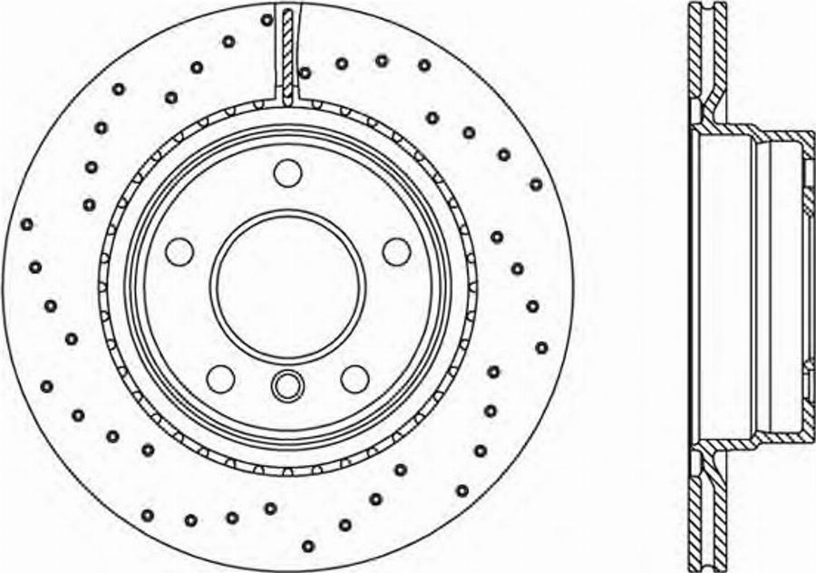 Open Parts BDRS2334.25 - Гальмівний диск autocars.com.ua