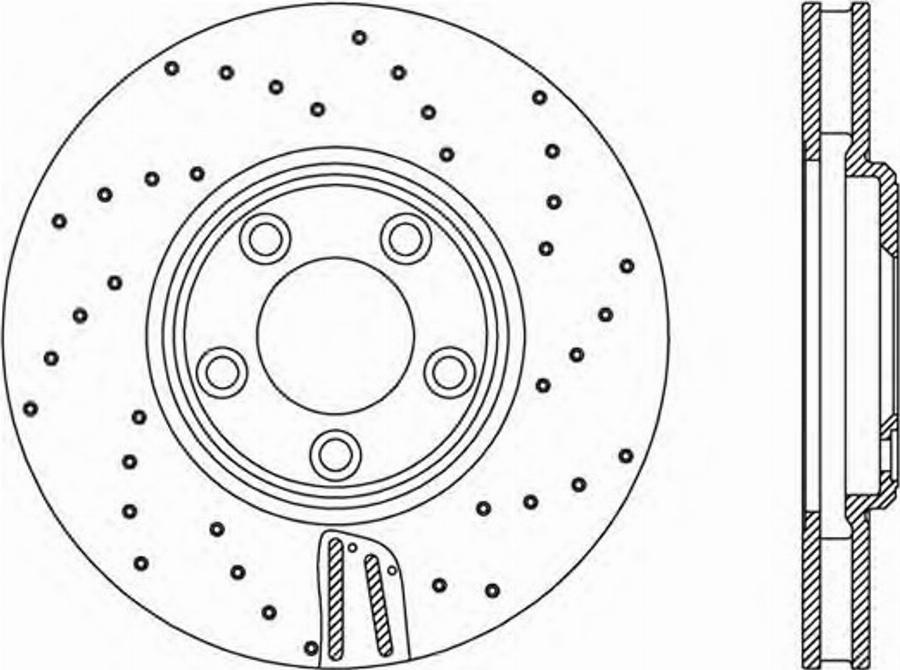 Open Parts BDRS2357.25 - Гальмівний диск autocars.com.ua