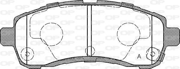 Open Parts BPA0001.01 - Тормозные колодки, дисковые, комплект autodnr.net