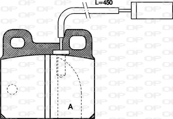 Open Parts BPA0005.11 - Гальмівні колодки, дискові гальма autocars.com.ua