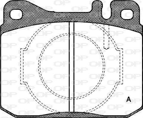 Open Parts BPA0010.40 - Гальмівні колодки, дискові гальма autocars.com.ua