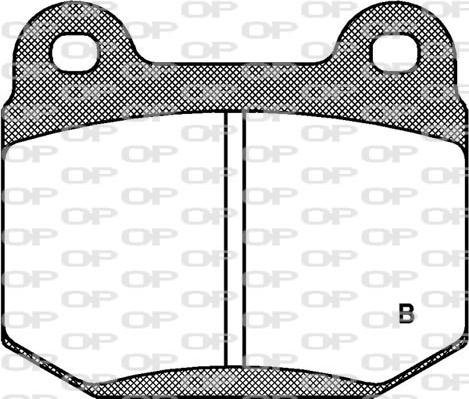 Open Parts BPA0014.01 - Гальмівні колодки, дискові гальма autocars.com.ua
