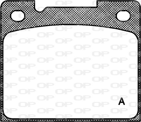 Open Parts BPA0039.30 - Гальмівні колодки, дискові гальма autocars.com.ua