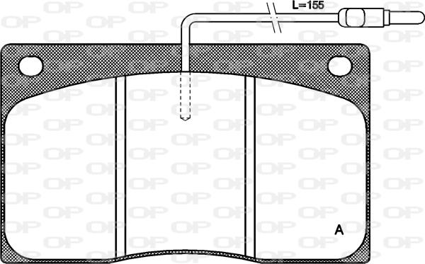 Open Parts BPA0044.02 - Гальмівні колодки, дискові гальма autocars.com.ua