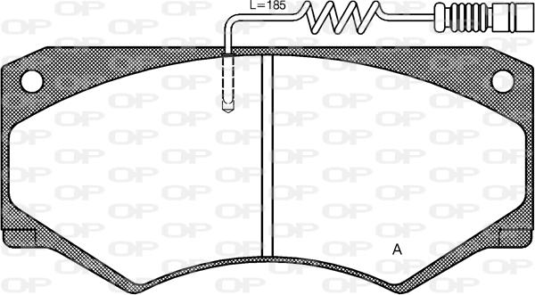 Open Parts BPA0047.14 - Гальмівні колодки, дискові гальма autocars.com.ua