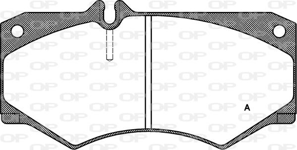 Open Parts BPA0047.30 - Гальмівні колодки, дискові гальма autocars.com.ua