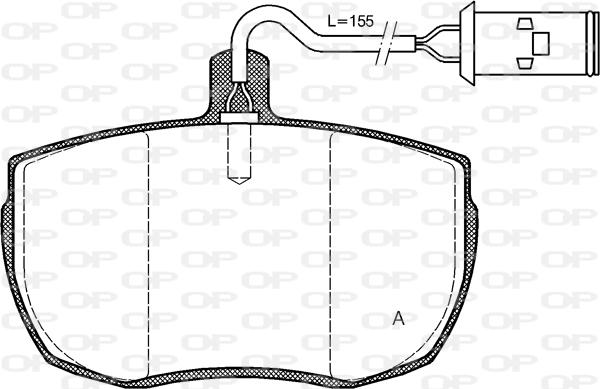 Open Parts BPA0056.22 - Тормозные колодки, дисковые, комплект autodnr.net