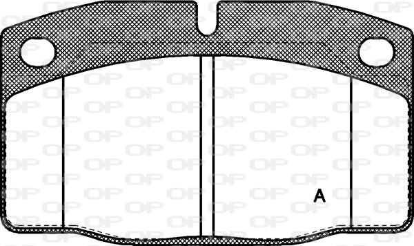 Open Parts BPA0101.20 - Гальмівні колодки, дискові гальма autocars.com.ua