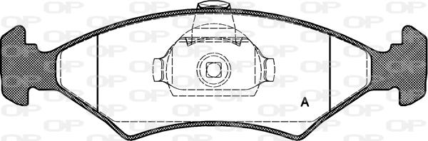 Open Parts BPA0119.10 - Гальмівні колодки, дискові гальма autocars.com.ua