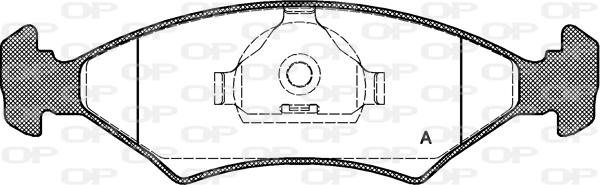 Open Parts BPA0119.20 - Гальмівні колодки, дискові гальма autocars.com.ua