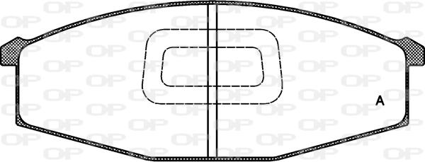 Open Parts BPA0129.10 - Гальмівні колодки, дискові гальма autocars.com.ua