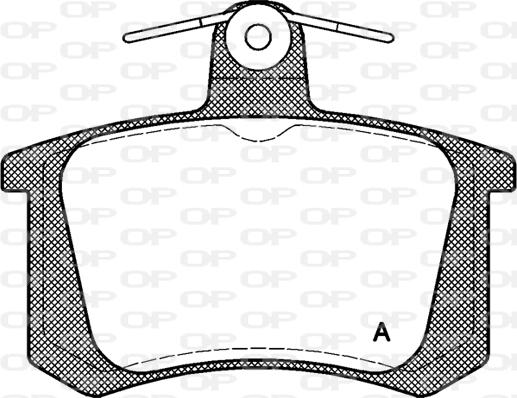 Open Parts BPA0135.20 - Гальмівні колодки, дискові гальма autocars.com.ua