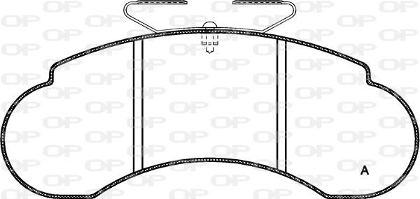 Open Parts BPA0142.20 - Гальмівні колодки, дискові гальма autocars.com.ua