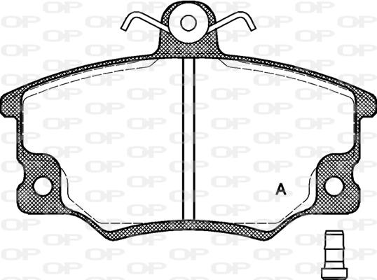 Open Parts BPA0146.14 - Гальмівні колодки, дискові гальма autocars.com.ua