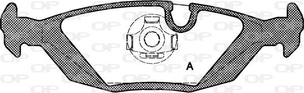 Open Parts BPA0155.10 - Гальмівні колодки, дискові гальма autocars.com.ua