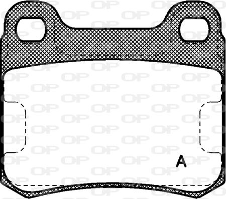 Open Parts BPA0157.00 - Гальмівні колодки, дискові гальма autocars.com.ua